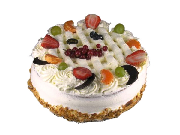 Slagroom rond 12 pers.