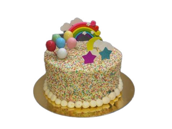 Regenboog taart