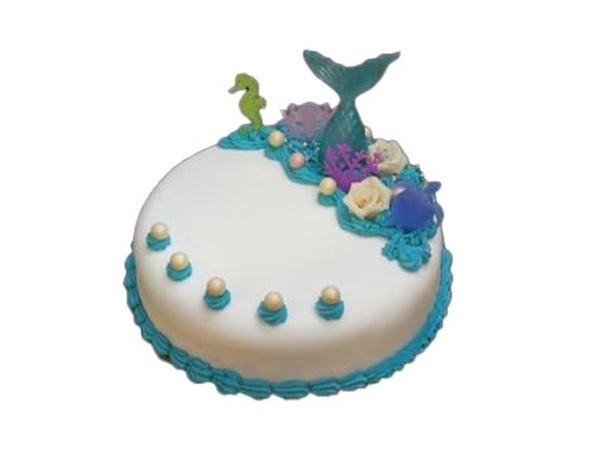Mermaidtaart rond