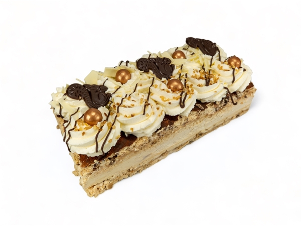 Hazelnootschuim schnitt